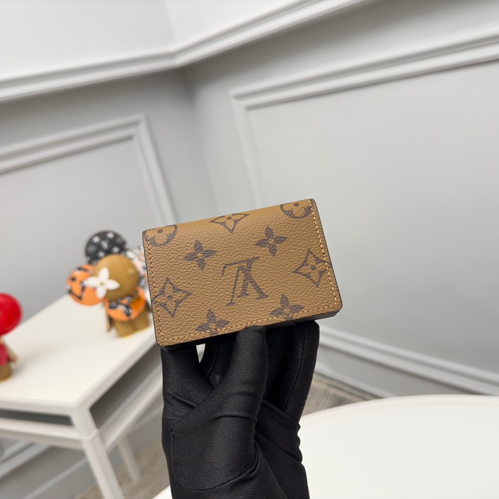 LOUIS VUITTON M81855 名刺ケース モノグラムリバース イエローフラワー サイズ:10x6.8x1.4cm