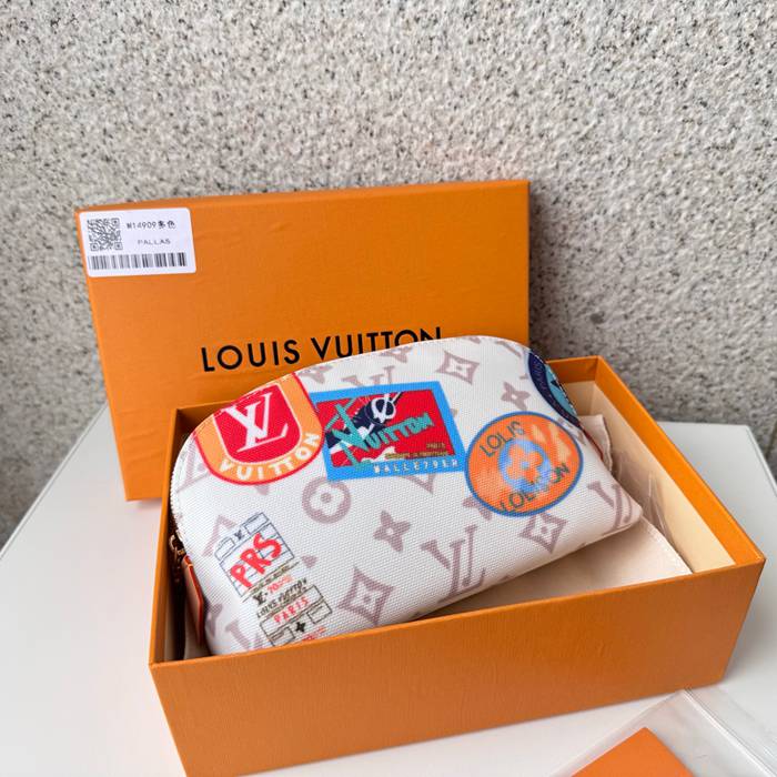 LOUIS VUITTON M14909 コスメポーチ フライトモード モノグラムダンヌ サイズ:19x12cm