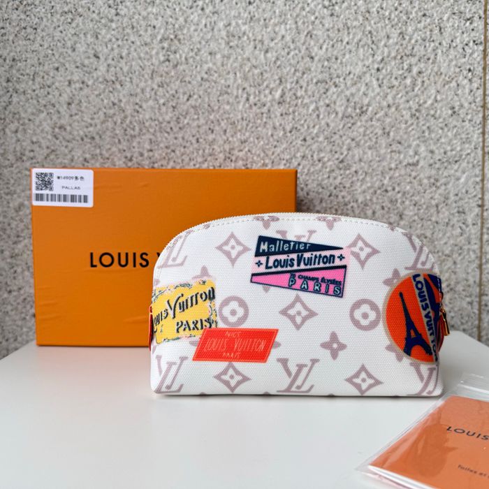 LOUIS VUITTON M14909 コスメポーチ フライトモード モノグラムダンヌ サイズ:19x12cm