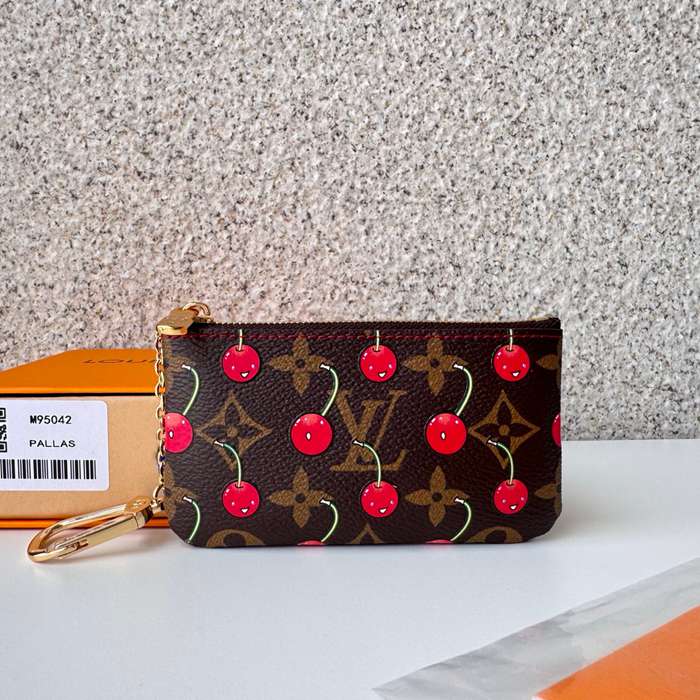 LOUIS VUITTON M95042 カードケース さくらんぼ柄 村上隆コラボ サイズ:12x6cm
