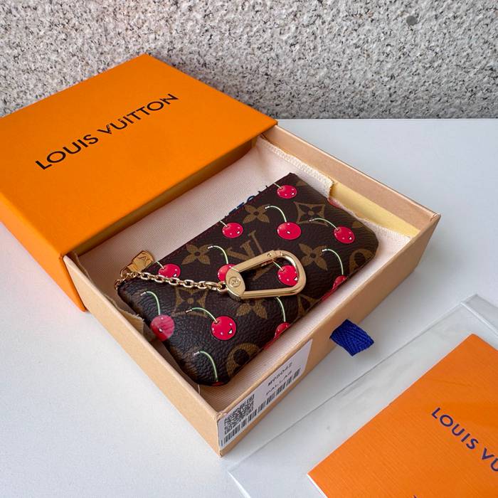 LOUIS VUITTON M95042 カードケース さくらんぼ柄 村上隆コラボ サイズ:12x6cm
