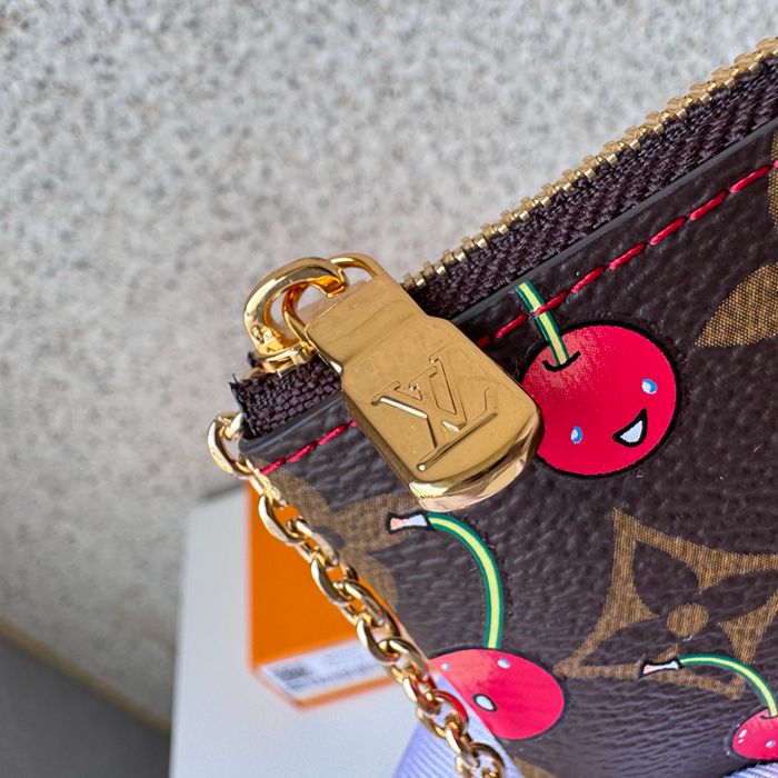 LOUIS VUITTON M95042 カードケース さくらんぼ柄 村上隆コラボ サイズ:12x6cm
