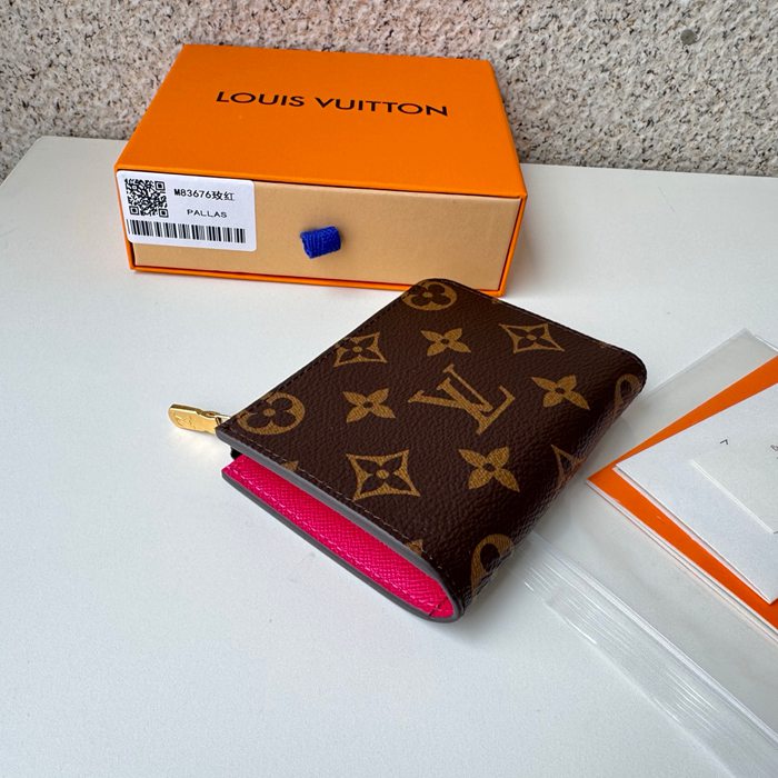 LOUIS VUITTON M83676 ノアコンパクト長財布 モノグラム ピンク サイズ:11x8.5x1.5cm