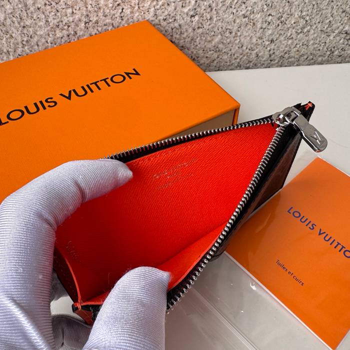 LOUIS VUITTON M25843 コインカードケース モノグラムエクリプス×オレンジ サイズ:8x14.5cm