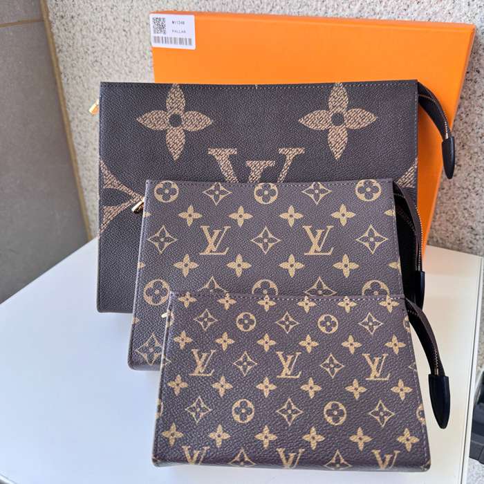 LOUIS VUITTON 11248 トリオクラッチバッグ モノグラム サイズ:25x20x5.5cm