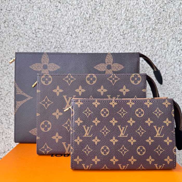LOUIS VUITTON 11248 トリオクラッチバッグ モノグラム サイズ:25x20x5.5cm
