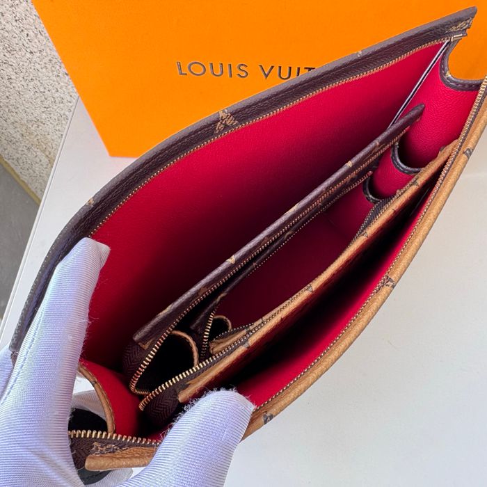 LOUIS VUITTON 11248 トリオクラッチバッグ モノグラム サイズ:25x20x5.5cm