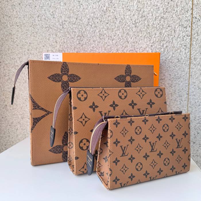 LOUIS VUITTON 11248 トリオクラッチバッグ モノグラム サイズ:25x20x5.5cm