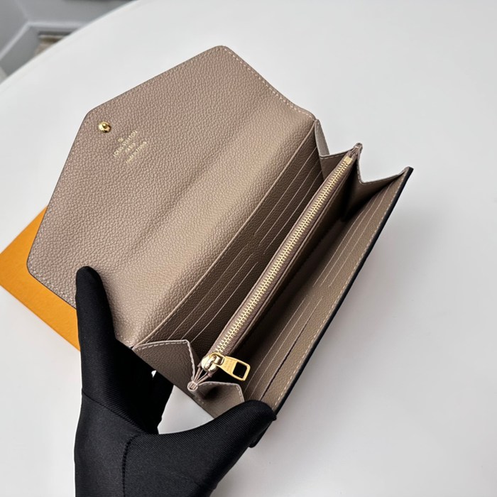LOUIS VUITTON M80496 サラ長財布 モノグラムアンプラント ベージュ サイズ:19x10.5cm