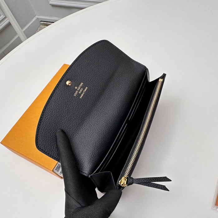 LOUIS VUITTON M83138 エミリー長財布 モノグラムアンプラント ブラック サイズ:19x10cm