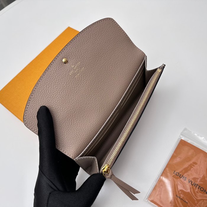 LOUIS VUITTON M83138 エミリー長財布 モノグラムアンプラント ベージュ サイズ:19x10cm