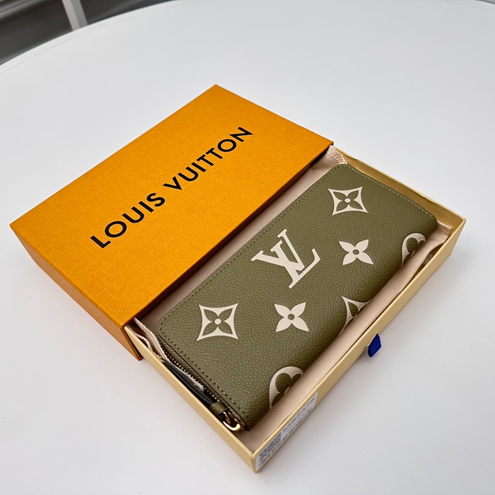 LOUIS VUITTON M82478 クレマンス長財布 モノグラムアンプラント グリーン サイズ:20x9cm