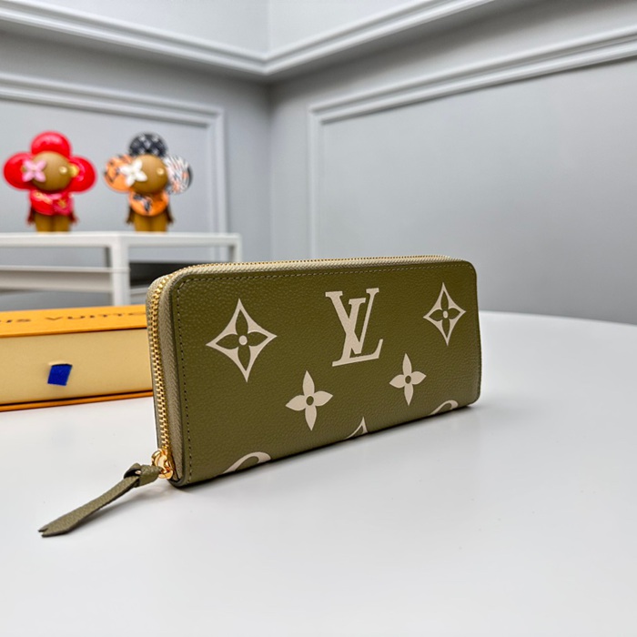 LOUIS VUITTON M82478 クレマンス長財布 モノグラムアンプラント グリーン サイズ:20x9cm