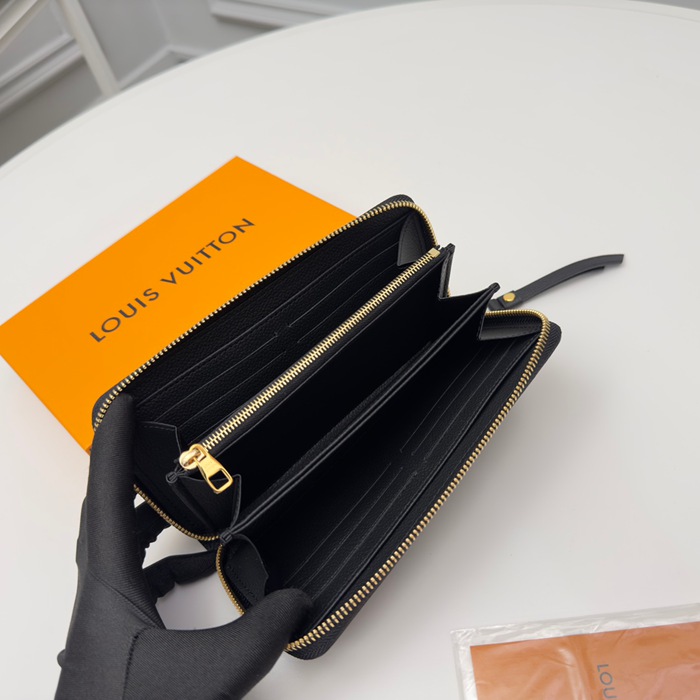 LOUIS VUITTON M80481 ジッピー長財布 モノグラムアンプラント ブラック サイズ:19.5x10.5x2.5cm