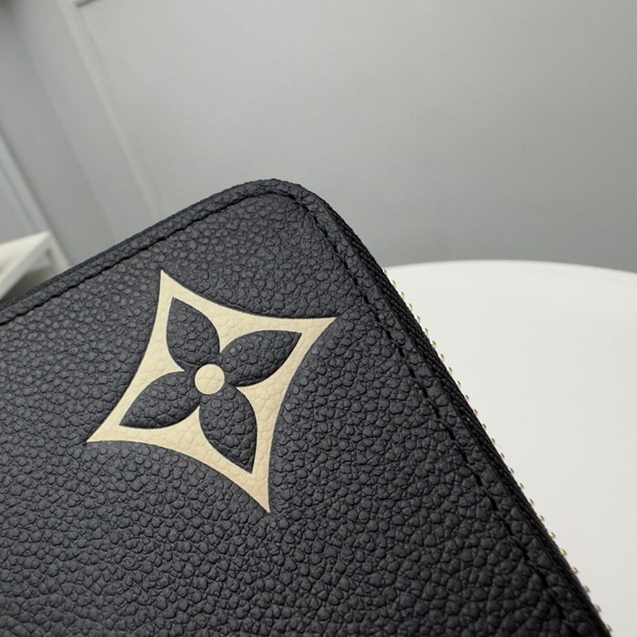 LOUIS VUITTON M80481 ジッピー長財布 モノグラムアンプラント ブラック サイズ:19.5x10.5x2.5cm