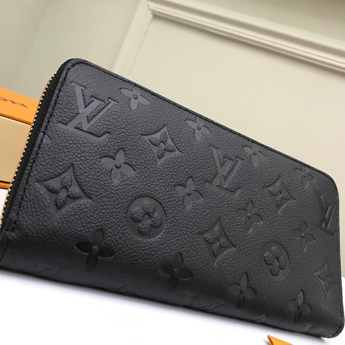 LOUIS VUITTON M61864 ジッピー長財布 モノグラムアンプラント ブラック サイズ:19.5x10cm