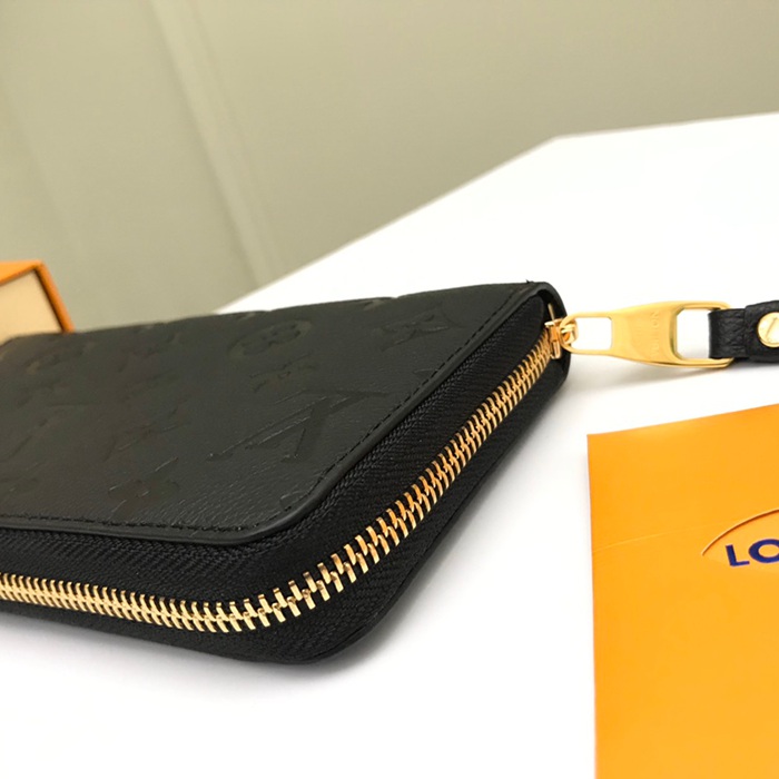 LOUIS VUITTON M61864 ジッピー長財布 モノグラムアンプラント ブラック サイズ:19.5x10cm