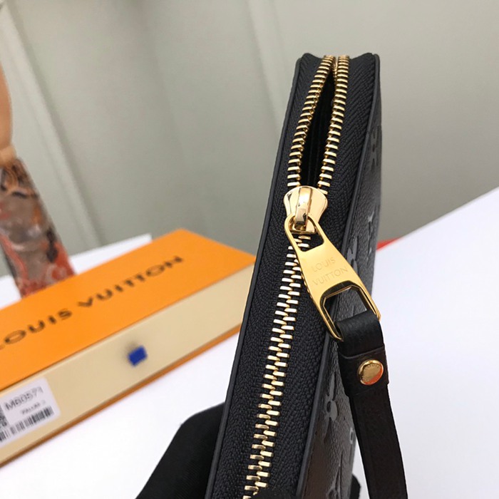 LOUIS VUITTON M61864 ジッピー長財布 モノグラムアンプラント ブラック サイズ:19.5x10cm