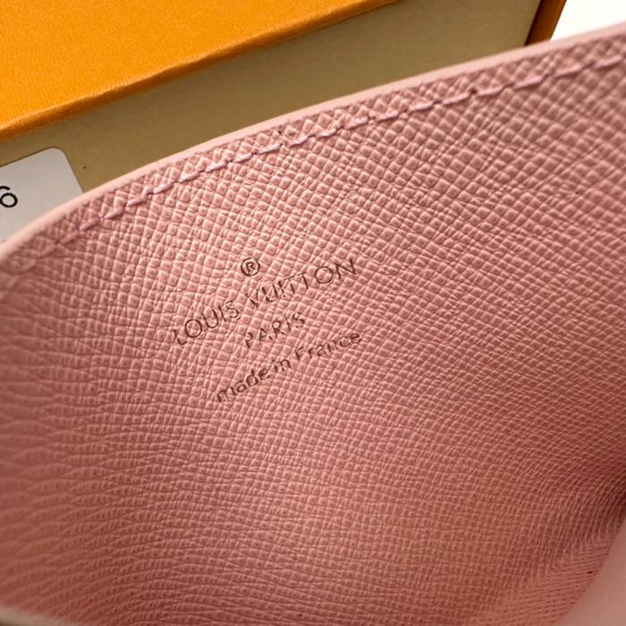LOUIS VUITTON N60286 デイリーカードケース ダミエアズール ピンク サイズ:11x7x0.5cm