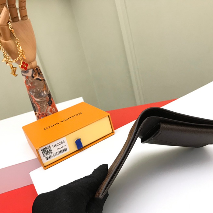 LOUIS VUITTON N62288 マルコ長財布 ダミエエベン サイズ:10.5x10.5cm