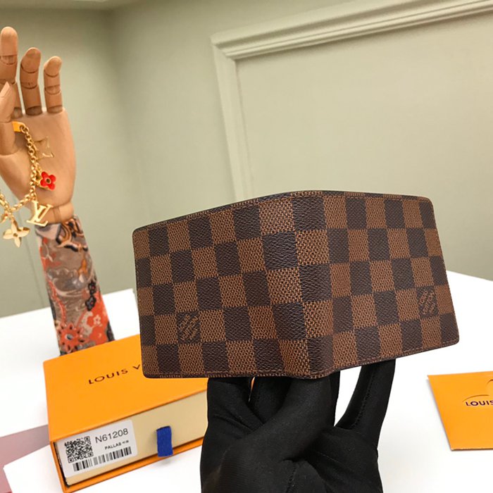 LOUIS VUITTON N61208 スレンダー長財布 ダミエエベン サイズ:11.9x9cm