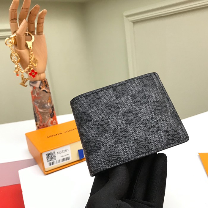 LOUIS VUITTON N63261 スレンダー長財布 ダミエグラファイト サイズ:11.9x9cm