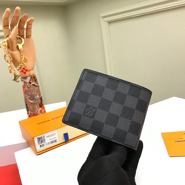 LOUIS VUITTON N63261 スレンダー長財布 ダミエグラファイト サイズ:11.9x9cm