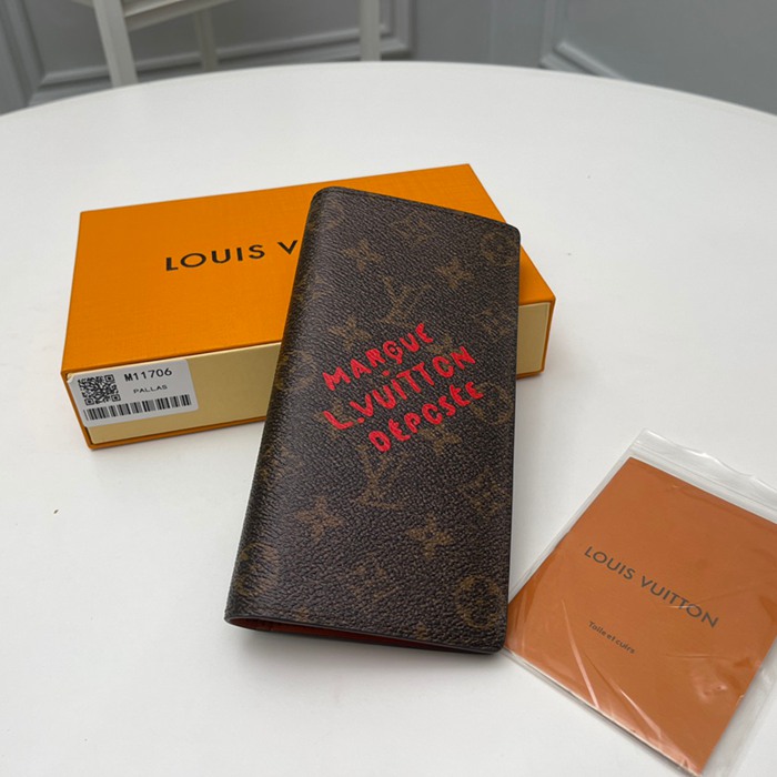 LOUIS VUITTON M11706 ブラッザ長財布 モノグラムダスト サイズ:19x10cm