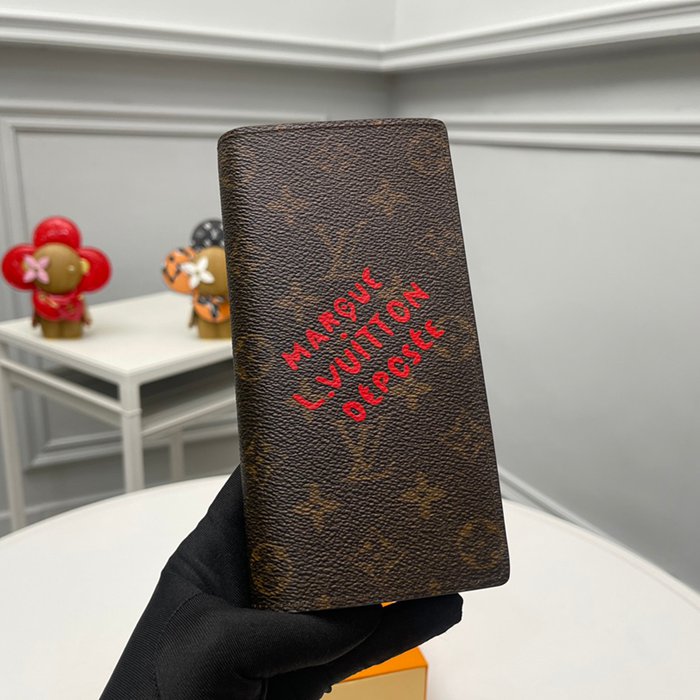 LOUIS VUITTON M11706 ブラッザ長財布 モノグラムダスト サイズ:19x10cm