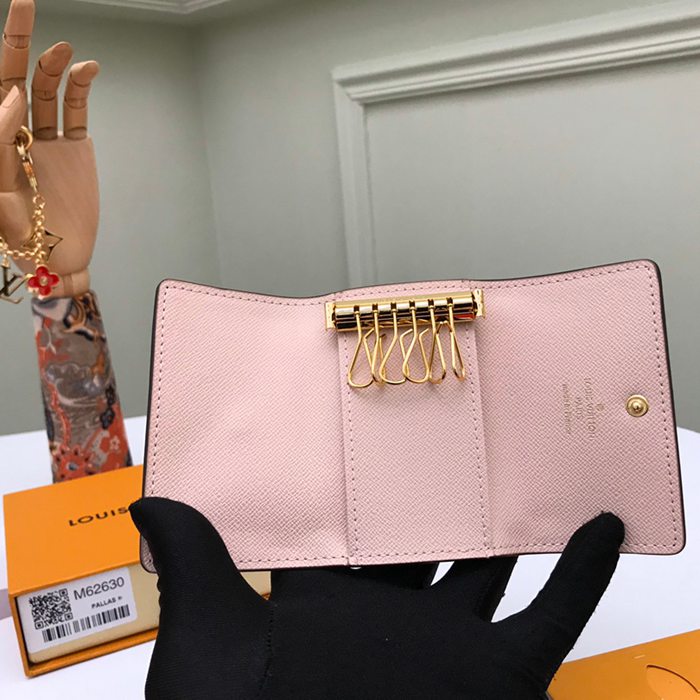LOUIS VUITTON M62630 キーケース モノグラム ピンク サイズ:10×7cm