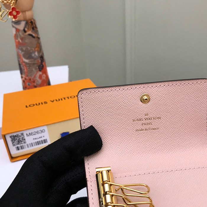 LOUIS VUITTON M62630 キーケース モノグラム ピンク サイズ:10×7cm