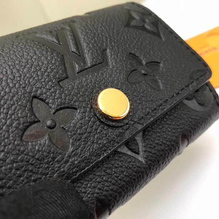 LOUIS VUITTON M64421 キーケース モノグラムアンプラント ブラック サイズ:10.5x5.5cm