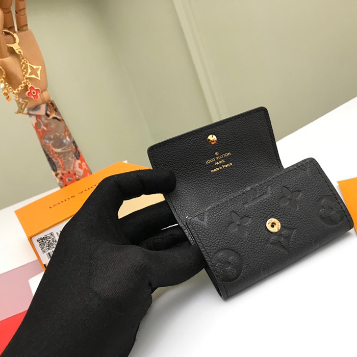 LOUIS VUITTON M64421 キーケース モノグラムアンプラント ブラック サイズ:10.5x5.5cm