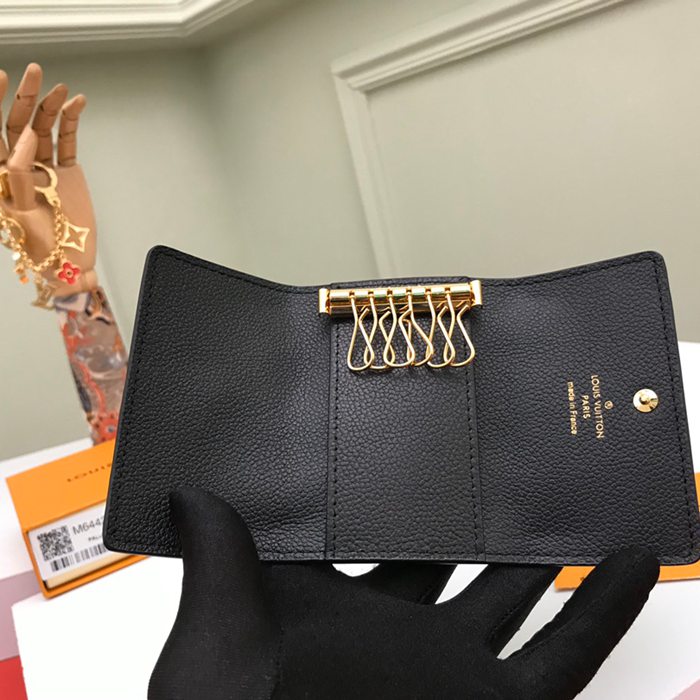 LOUIS VUITTON M64421 キーケース モノグラムアンプラント ブラック サイズ:10.5x5.5cm