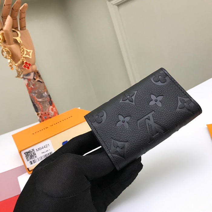 LOUIS VUITTON M64421 キーケース モノグラムアンプラント ブラック サイズ:10.5x5.5cm