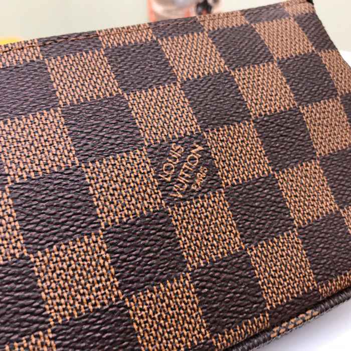 LOUIS VUITTON N58009 アクセサリーポーチ ダミエエベン サイズ:15.5x10.5cm