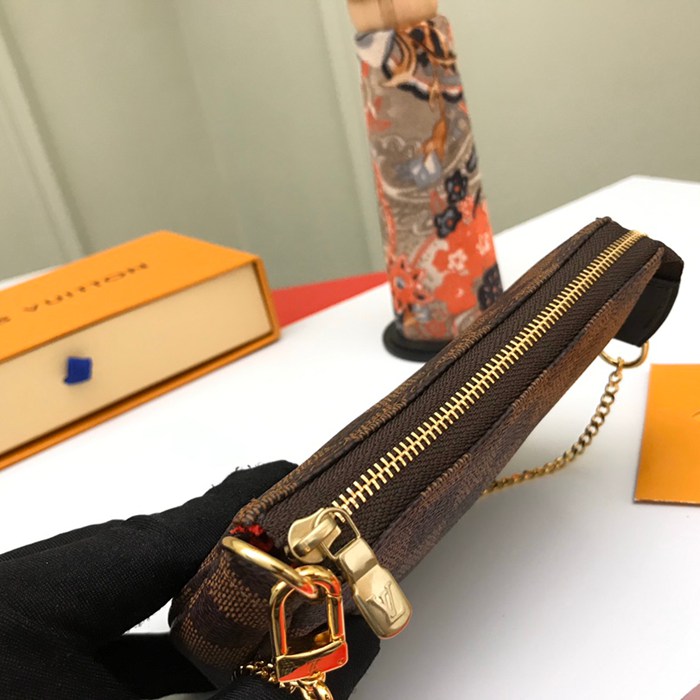 LOUIS VUITTON N58009 アクセサリーポーチ ダミエエベン サイズ:15.5x10.5cm