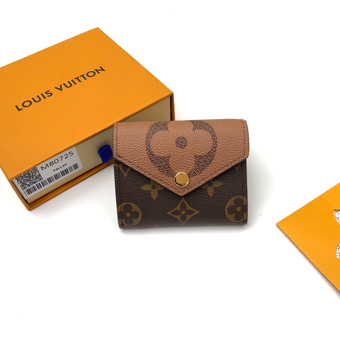 LOUIS VUITTON M80725 ゾエ短財布 モノグラムジャイアント サイズ:9.5x7.5cm