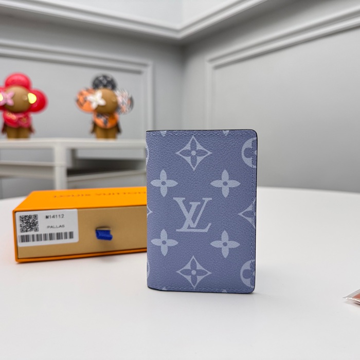 LOUIS VUITTON M14112 ポケットオーガナイザー モノグラム×タイガ ブルー サイズ:8x11cm