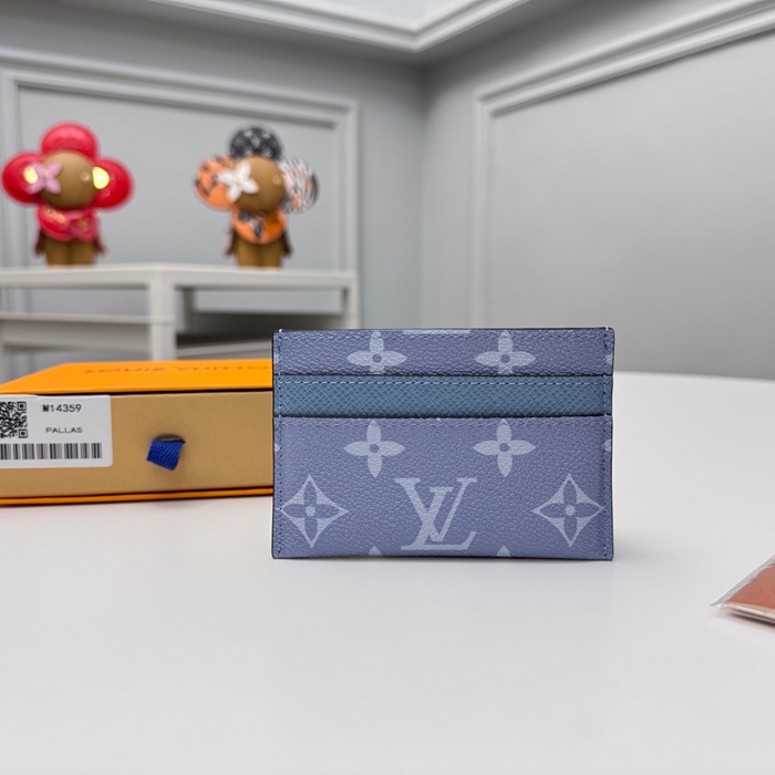 LOUIS VUITTON M14359 カードケース モノグラムエクリプス ブルー サイズ:11x7x0.6cm