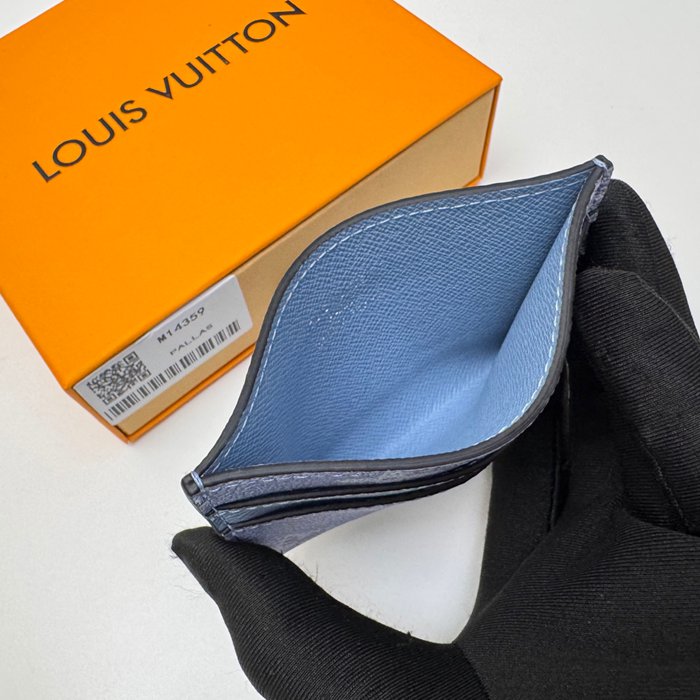 LOUIS VUITTON M14359 カードケース モノグラムエクリプス ブルー サイズ:11x7x0.6cm