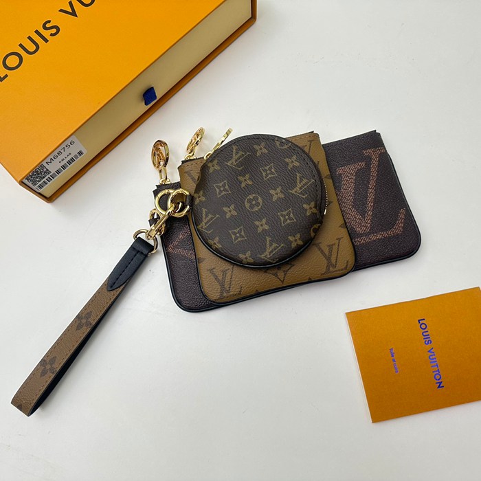 LOUIS VUITTON M68756 トリオクラッチバッグ モノグラム サイズ:19.5x11.5cm