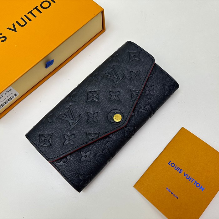 LOUIS VUITTON M82258 サラ長財布 モノグラムアンプラント ブルー サイズ:19x10.5cm