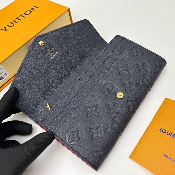 LOUIS VUITTON M82258 サラ長財布 モノグラムアンプラント ブルー サイズ:19x10.5cm