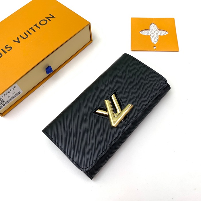 LOUIS VUITTON M80690 ツイスト長財布 エピ ブラック サイズ:19x10.5x2.5cm