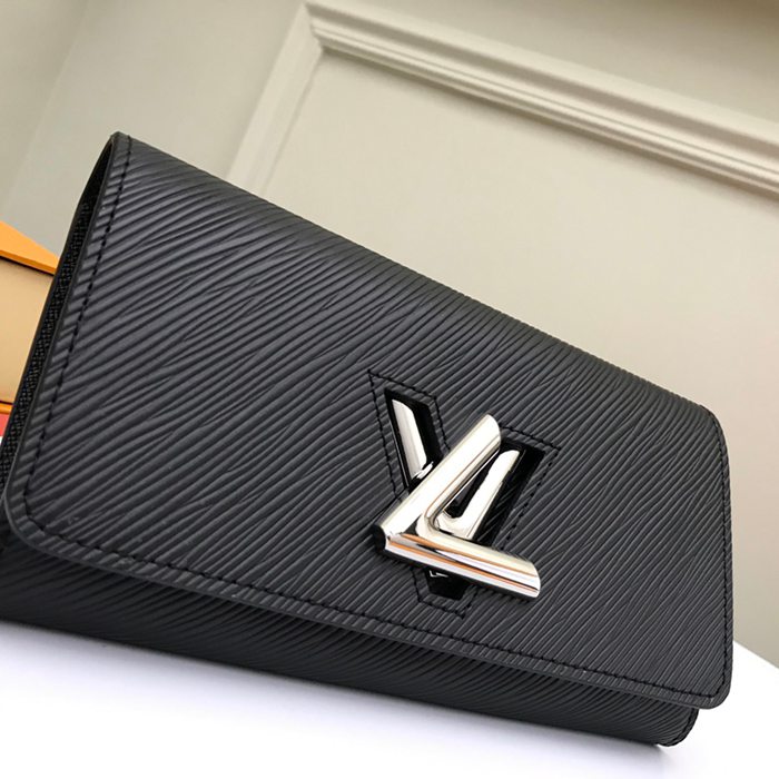 LOUIS VUITTON M68309 ツイスト長財布 エピ ブラック サイズ:19x10.5x2.5cm