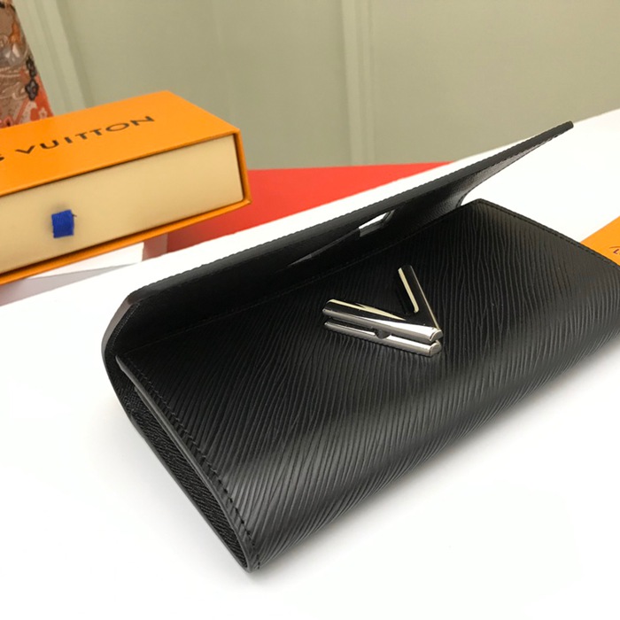 LOUIS VUITTON M68309 ツイスト長財布 エピ ブラック サイズ:19x10.5x2.5cm