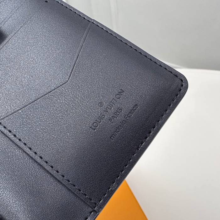 LOUIS VUITTON M83378 ポケットオーガナイザー モノグラムシャドウ ブルー サイズ:7.5x11.1cm