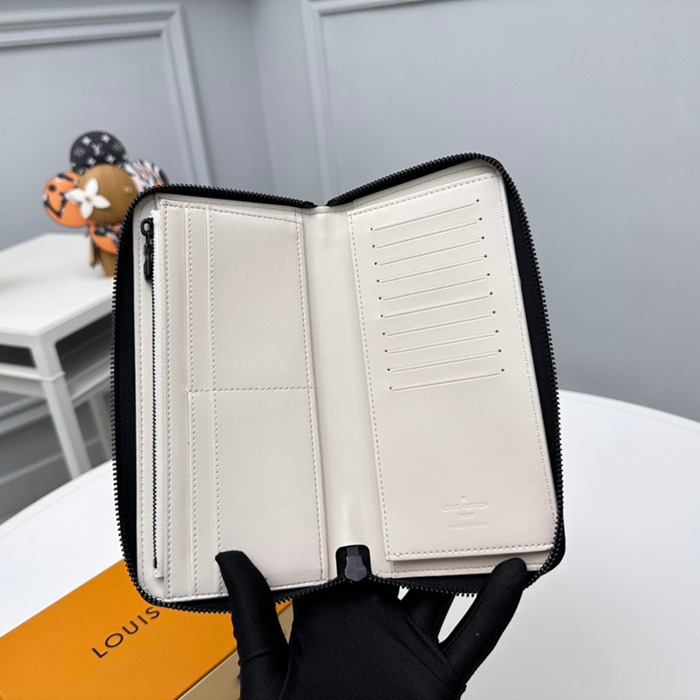 LOUIS VUITTON M83381 縦型ジッピー長財布 モノグラムシャドウ アイボリー サイズ:20x10cm