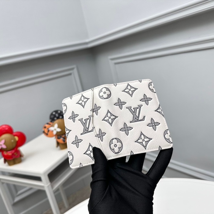 LOUIS VUITTON M83377 ポケットオーガナイザー モノグラムシャドウ アイボリー サイズ:7.5x11.1cm